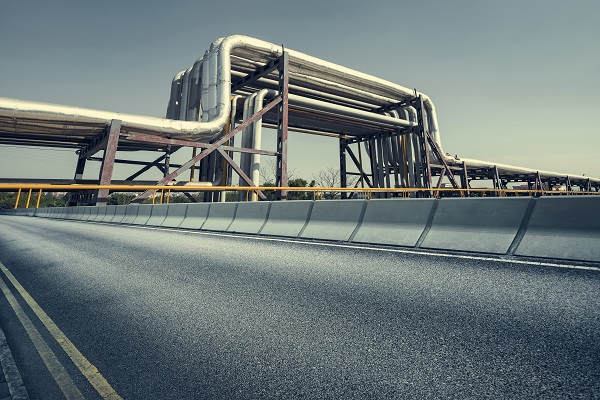Veduta di un impianto Oil & Gas