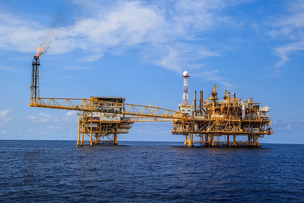 Impianto Oil & Gas offshore. 